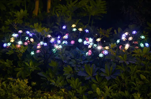 Vista 7 de TONULAX Luces solares de jardín, luces solares para árbol de paisaje con mayor capacidad solar, luces decorativas solares para exteriores