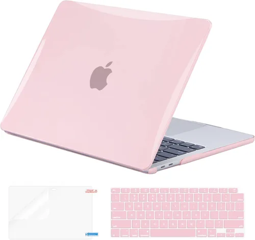 Vista 12 de EooCoo Funda rígida compatible con MacBook Air de 13.3 pulgadas M1 Chip 2021-2018 con pantalla Retina, funda protectora de plástico Air de 13.3