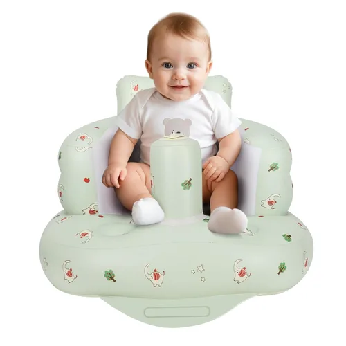 Vista 15 de Silla de bebé inflable, asiento inflable para bebés de 3 meses en adelante, silla de verano inflable con bomba de aire incorporada, asientos de piso