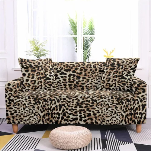 Elastic Leopard Sofa Cover 1234 Seater for Living Room Couch Corner Sofa Covers funda Sofa Home Decor Protector