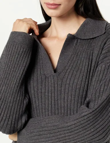 Vista 3 de The Drop Polo de canalé Marcy estándar para mujer