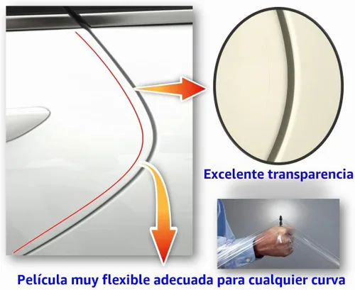 Vista 4 de Protector de borde de puerta de automóvil 3M-4doors/entrada/calcomanía/guardia, 3M-PPF (película de protección de pintura), transparente