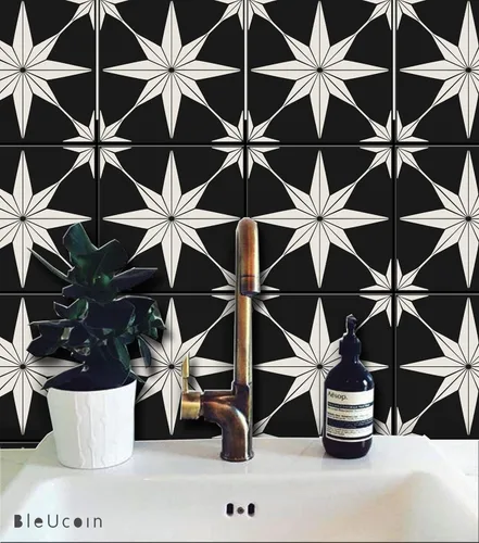 Vista 3 de Positano Lignite - Adhesivos de vinilo autoadhesivo para azulejos de cocina y baño, resistente al agua y removibles, para azulejos instantáneos