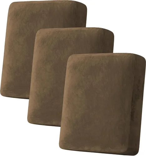 Vista 99 de H.VERSAILTEX Funda de cojín elástica de terciopelo para sofá, funda de cojín de felpa para cojines de silla, protector de muebles, cojín de asiento