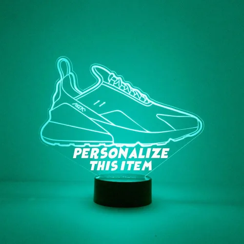 Vista 11 de MMS Arcade - Luz nocturna personalizada con control remoto, lámpara de luz LED grabada personalizada con tu nombre o texto, luz nocturna de juego