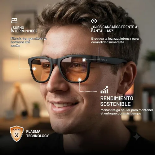 Vista 4 de Horus X - Gaming Glasses Men Women Anti Blue Light Glasses Ámbar