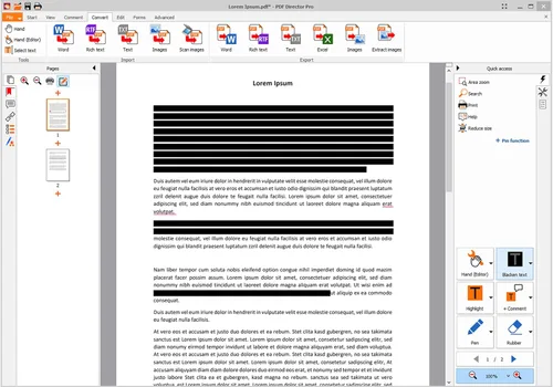 Vista 3 de easyPDF - merges PDF files - splits PDF documents - adds and deletes pages - PDF editing software compatible with Windows 11, 10, 8 , 7