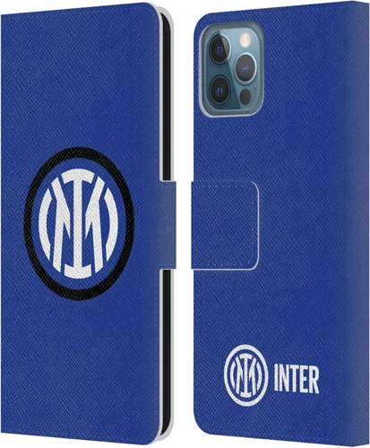 Vista 117 de Head Case Designs Officially Licensed Inter Milan Flag Badge Leather Wallet Case Compatible with Apple iPhone 7 Plus/iPhone 8 Plus