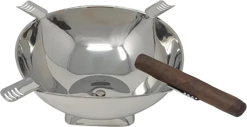 Vista 8 de Prestige Import Group Smokin Ash Quadrangle Escritorio Cigarro Cenicero Cuenco - Color: Polvo Coat Negro Mate