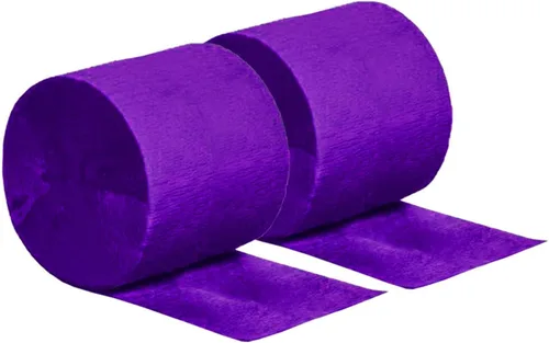 Vista 4 de YESON Serpentinas de papel crepé negro para fiestas, 6 rollos, 1.77 pulgadas x 82 pies