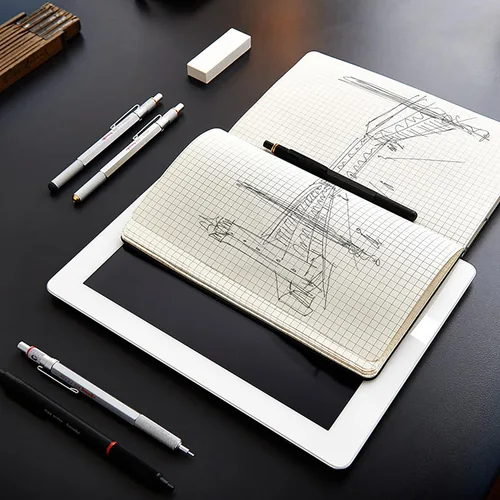 Vista 7 de rOtring 800+ Lápiz Mecánico y Stylus para Pantalla Táctil 0.5 mm Negro