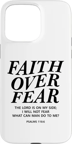 Vista 31 de Faith Over Fear Bible Verse Christian Religious Men Women Case for iPhone 17