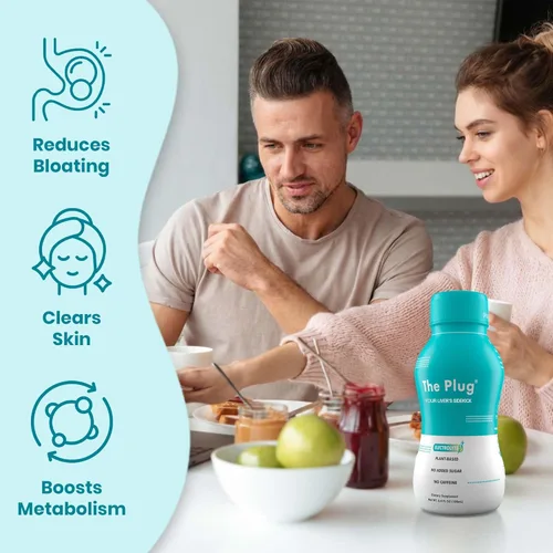 Vista 3 de The Plug Bebida de desintoxicación hepática, paquete de 2 unidades – Recuperación de electrolitos a base de plantas totalmente natural e hidratación