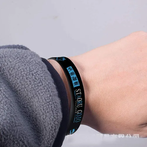 Vista 5 de Yushe - Pulsera de goma luminosa para cosplay 3 unidades diseño de anime Yuji Itadori