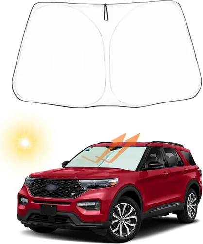 Vista 20 de Parasol plegable para parabrisas delantero de automóvil, ajuste personalizado para Ford F-150 F150 2015-2020 Lariat, King Ranch, Platinum, XL XLT