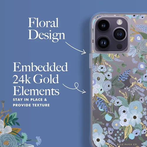 Vista 4 de Rifle Paper Co. Funda para iPhone 14 Pro Max [Funciona con cargador inalámbrico] [Protección contra caídas de 10 pies] Bonita funda para iPhone