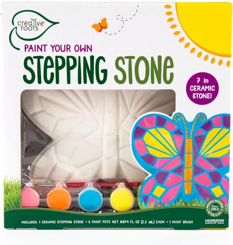 Vista 14 de Creative Roots Pinta tu propia piedra #1 para mamá, kits de manualidades para niños, cerámica para pintar, a partir de 6 años