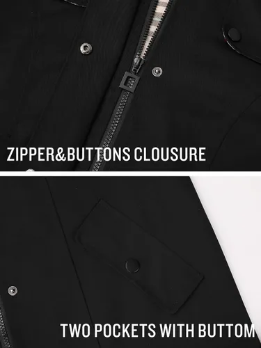 Vista 4 de Chaqueta larga para lluvia, con capucha, para mujer, cortavientos para exteriores