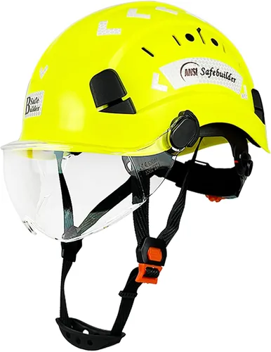 Vista 11 de Casco de Seguridad de Construcción con Visera Casco Duro ABS Cascos Duros de Ventilación Ajustable Protección de Cabeza de Trabajo Industrial