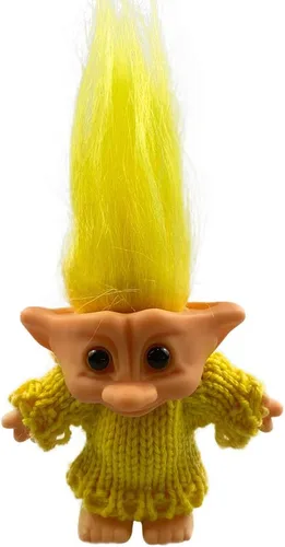 Vista 7 de Muñecas retro de trol, lindas muñecas vintage de Troll cromáticas adorables para colecciones, proyectos escolares, artes y manualidades, recuerdos