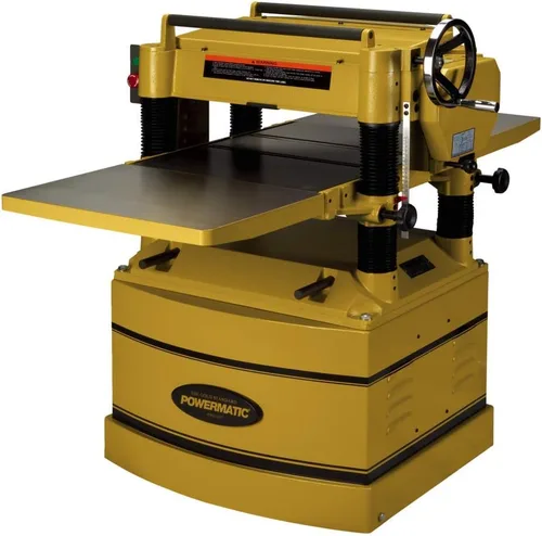 Powermatic Cepilladora de 20 pulgadas de grosor para carpintería, cabezal de corte de estilo helicoidal con velocidad de alimentación de 4