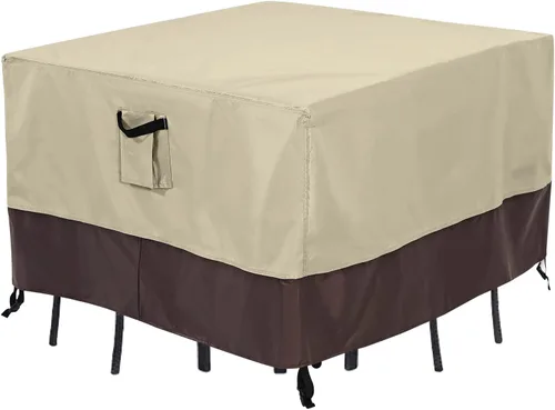 Vista 25 de ABCCANOPY Cubierta de Mesa Rectangular Cubierta de Mesa Universal Cubierta de Silla para Exteriores Impermeable y a Prueba de Polvo Resistente al