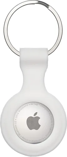 Vista 11 de Llavero de silicona para AirTag de Apple, juego de accesorios de seguridad con gancho para AirTag GPS Tracker Bluetooth. Protege llaves, bolsas