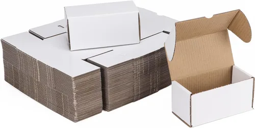Vista 31 de ZBEIVAN Juego de 50 cajas de envío blancas de 3 x 3 x 3 pulgadas, cajas de cartón corrugado para embalaje de regalos de correo de pequeñas empresas