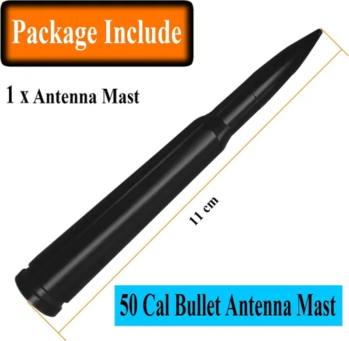 Vista 6 de Antena corta de aluminio de 4 pulgadas para Jeep Grand Cherokee (1999-2004), mástil de repuesto de antena Jeep Grand Cherokee