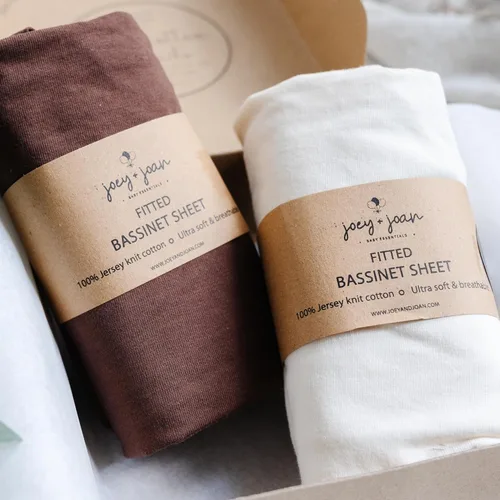 Vista 8 de Sábanas ajustadas de moisés 33x20 para Baby Beside Dreamer Cuna lateral y cama de noche – Suavemente suave 100% algodón jersey – Azul polvoriento +