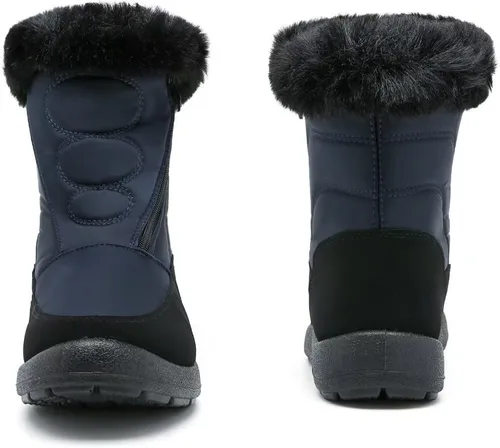 Vista 3 de Cheval Winter Snow Boots for Women, Fur Lined Warm Booties, Outdoor Anti-slip Waterproof Comfortable Short Boot, Botas De Invierno Para Mujert