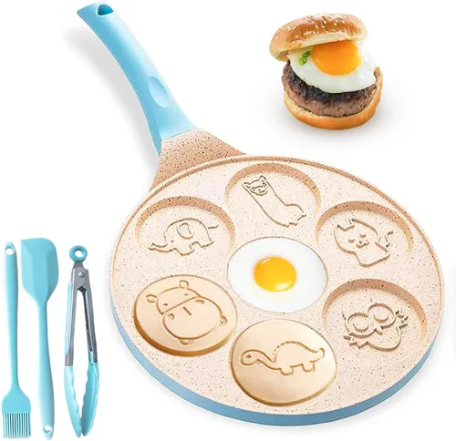 Vista 9 de Sartén para Freír Huevos, Máquina para Hacer Panqueques, Sartén para Cocinar Huevos, Mini Sartén para Tortillas y Panqueques, Sartén Antiadherente