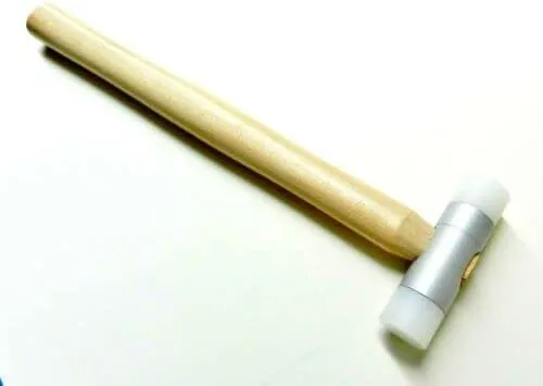Vista 7 de Martillo de nylon doble cara cabeza plástico 1 "mazo ceniza mango joyería fabricación martillo por JTS
