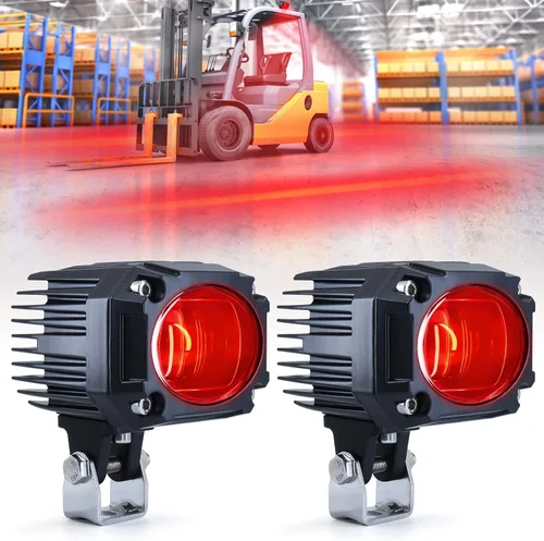 Vista 9 de eTzone Nueva luz LED de carretilla elevadora LED línea recta luz de seguridad 10W DC 10-80V Almacén Área peligrosa advertencia luz