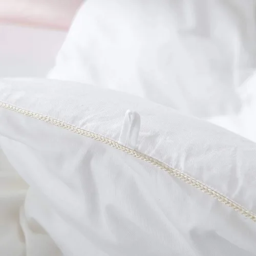 Vista 3 de 1000 hilos Full- Queen Size Siberiano Ganso alternativa Comforter Solid Color Blanco, 100% algodón egipcio 750 FP, 50oz