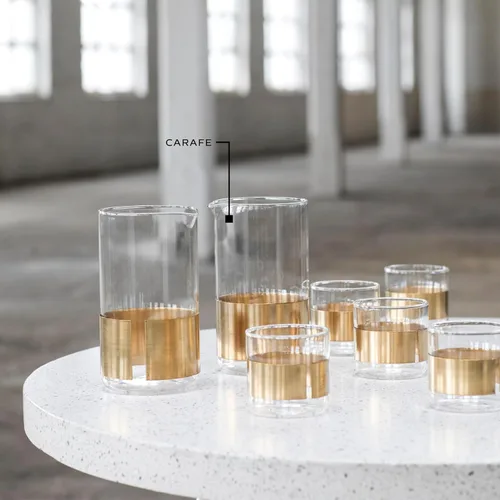 Vista 6 de Serax Jarra de agua de vidrio de cobre Cristalería de química de cobre de Niels Datema Decantador de jarra de vino Contenedor de botella