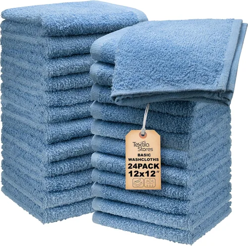 Vista 25 de Toallas de baño básicas medianas de 24 x 48 pulgadas, paquete de 6, color beige, suaves y absorbentes, toallas de algodón multiusos para baño, spa