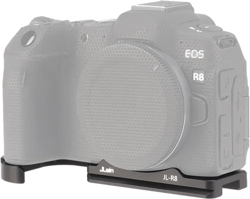 Vista 9 de FocusFoto Placa base de liberación rápida QR placa soporte para cámara Canon EOS R8 y RP sin espejo, compatible con trípode estándar Arca-Swiss