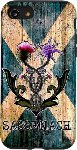 Vista 18 de Purple Thistle Flower Scottish Flag Scots Sassenach Vintage Case for iPhone 17