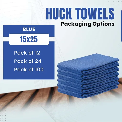 Vista 8 de Blue Huck Towels - Paquete de 25 toallas de limpieza a granel, multiusos para ventanas, vidrio, mecánicos, garaje y comerciales, paños absorbentes