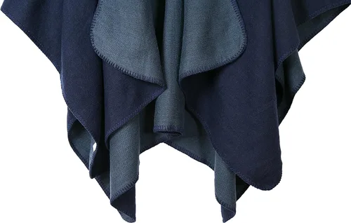 Vista 199 de Urban CoCo Poncho de colores para mujer, chal con frente abierto, color en bloques