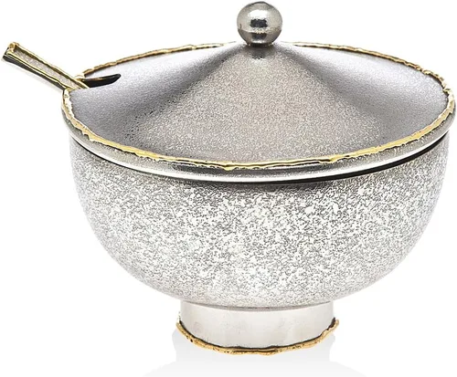 Godinger Tarro de mermelada, tarro de miel, tarro de condimento, con cuchara