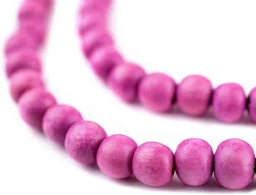 Vista 21 de TheBeadChest: cuentas de madera redondas naturales de 0.315 pulgadas, cuentas de madera sueltas espaciadoras para fabricar joyas, 4 tamaños