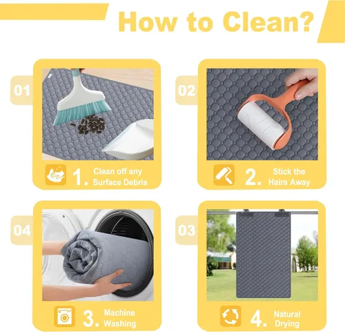 Vista 5 de Ropa de cama para cobayas, 2 paquetes de forro lavable para jaula de 49x24 pulgadas, almohadillas súper absorbentes lavables, impermeables