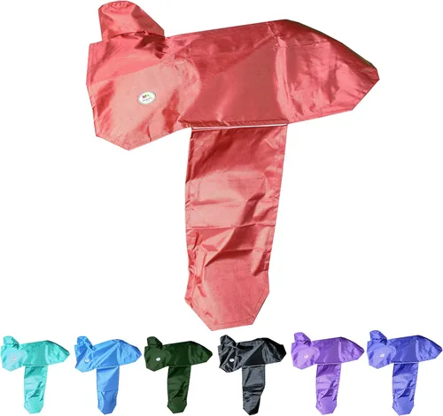 Vista 8 de Majestic Ally Funda impermeable reflectante 1000D para sillín occidental, correas elásticas para fijar de forma segura cada esquina y guardabarros
