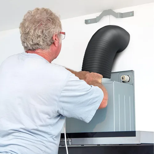 Vista 10 de iPower Manguera de ventilación flexible de 8 pulgadas y 25 pies de conducto de aluminio de 4 capas de protección para secadora para calefacción