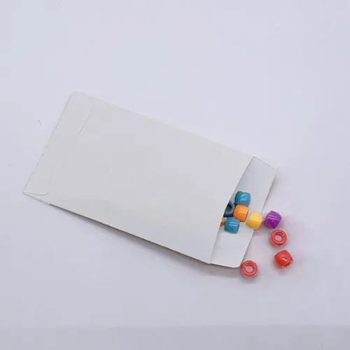 Vista 2 de Sobres pequeños, sobres para dinero en efectivo, monedas, paquete de 100 mini paquetes de semillas, sobre blanco para embalar piezas pequeñas