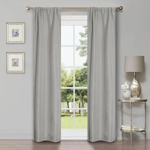 Vista 45 de Superior Linen Semi Blackout Curtains, Room Darkening, Bedroom, Drapes, Kitchen, Living Room Window Accents, Sun Blocking, Grommet Header, Classic