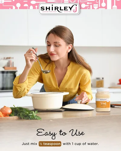 Vista 4 de Shirley J Polvo de caldo rico de res, base de sopa multiusos y caldo bajo en sodio – Sustituye a más de 30 cajas de caldo, condimento instantáneo