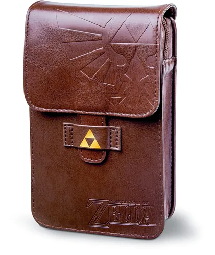 Vista 6 de PowerA The Legend of Zelda Adventurer's Pouch - Nintendo 3DS Wii GameCube - Brown